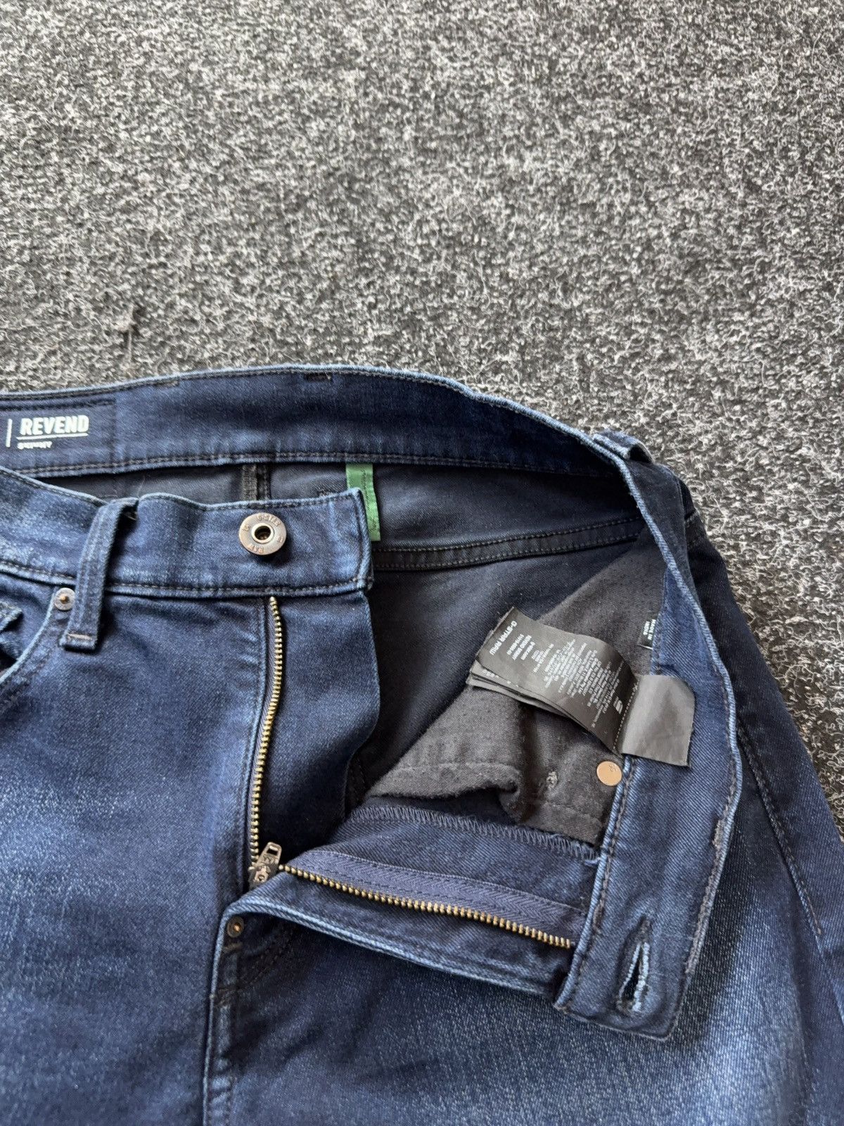 G-Star 00s Y2K G Star Revend Skinny Denim Jeans Dark Wash W28 Size US 28 / EU 44 - 9 Thumbnail