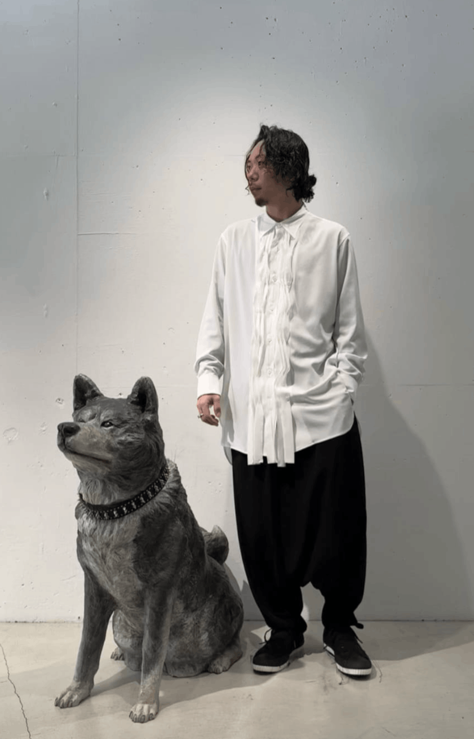 Yohji Yamamoto Yohji Yamamoto Pour Homme - FRILL SHIRT BLOUSE Size US M / EU 48-50 / 2 - 16 Thumbnail