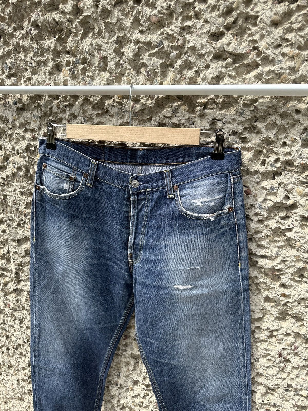 Levi's × Vintage Vintage 2000s Levis 501 acid washed 34x36 denim Size US 34 / EU 50 - 2 Thumbnail