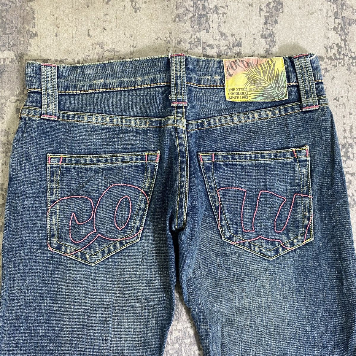 If Six Was Nine × Japanese Brand × Le Grande Bleu (L.G.B.) Vintage Cocolulu Raw Faded Jeans Size 32" / US 10 / IT 46 - 5 Thumbnail