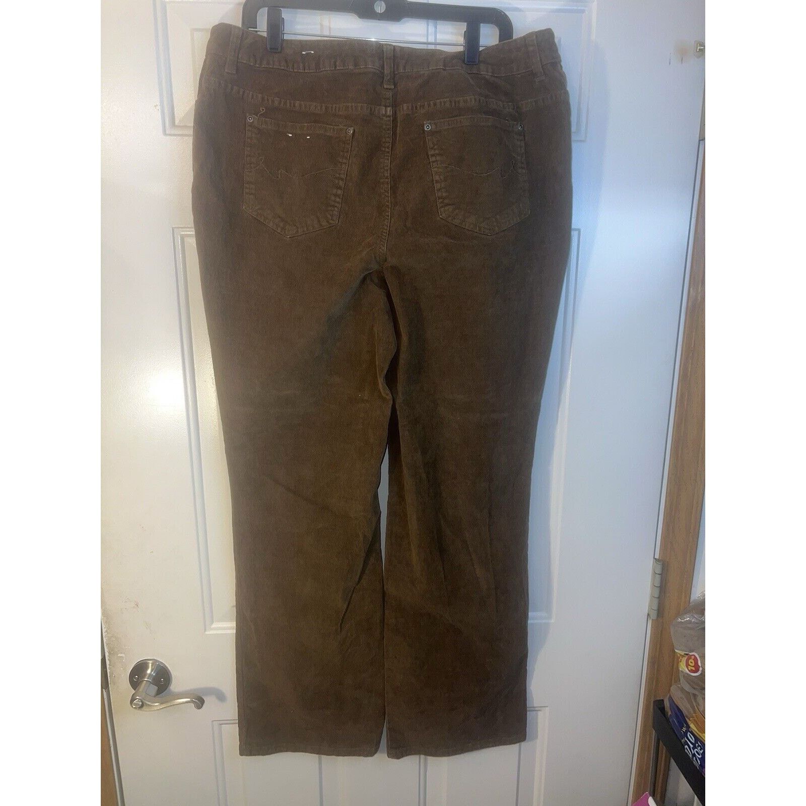 & Other Stories St Johns Bay Corduroy Pants Women's Size 16 Boot Cut Brown Size 38" / US 16 / IT 52 - 6 Thumbnail