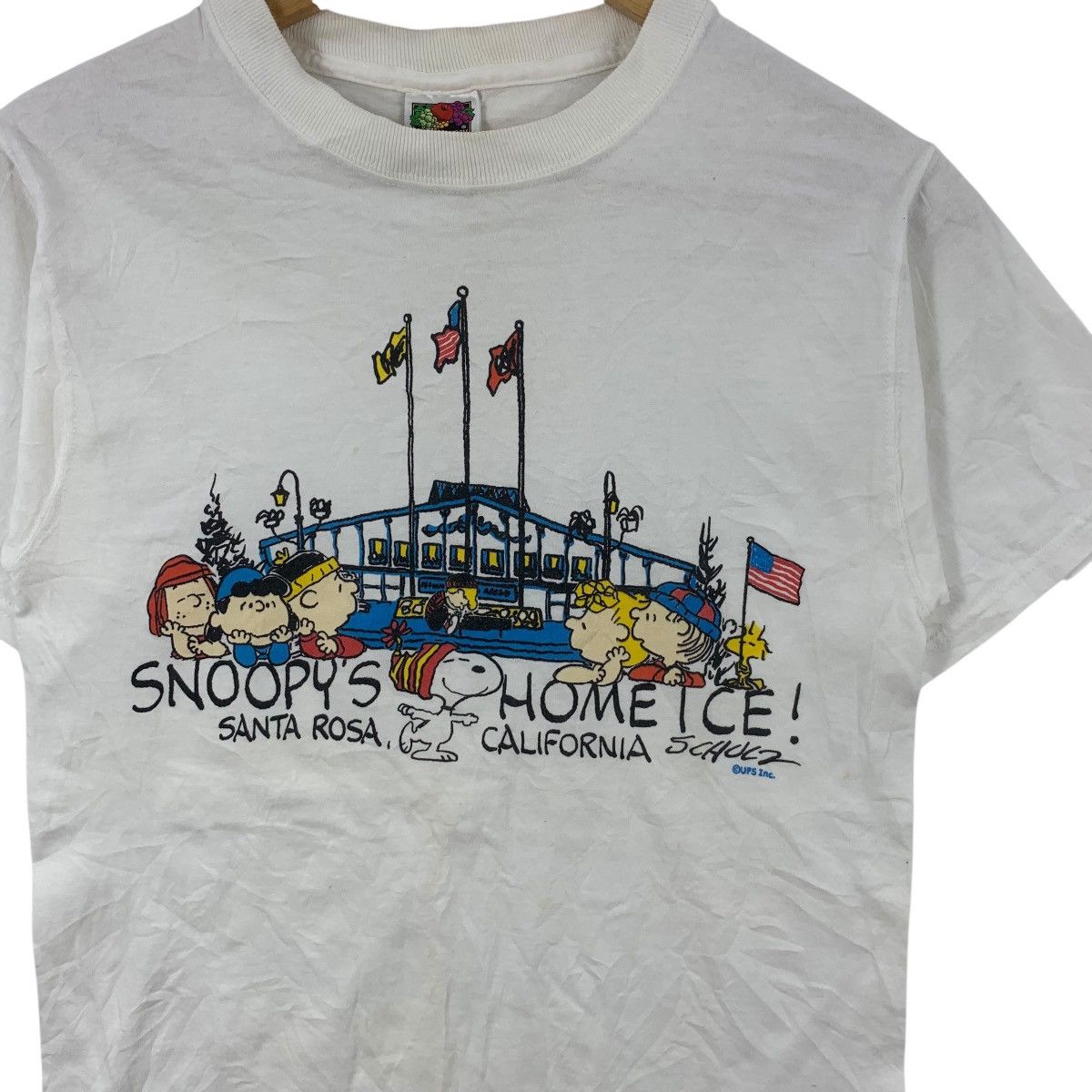 Vintage Vintage 90’ SNOOPY’S HOME ICE Rink Cartoon Peanuts Tee Shirt Size S / US 4 / IT 40 - 5 Thumbnail