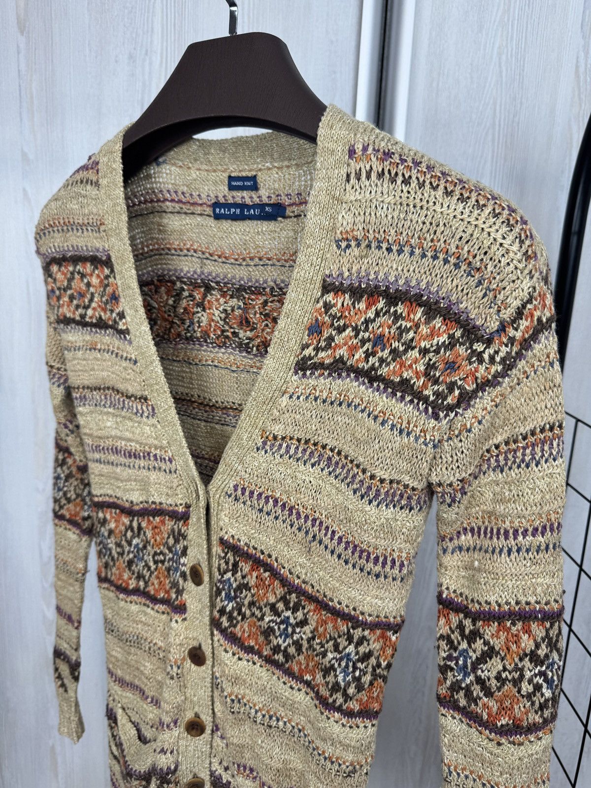 Ralph Lauren Ralph Lauren Blue Label Cardigan Sweater Fair Isle Linen XS Size XS / US 0-2 / IT 36-38 - 4 Thumbnail
