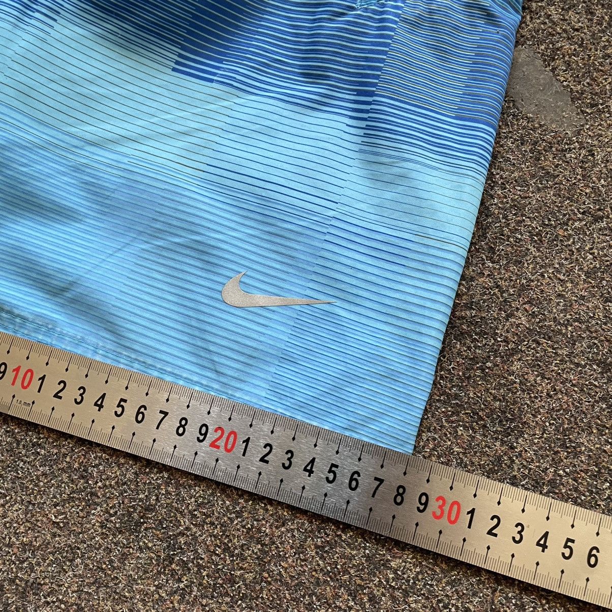 Vintage Y2K Nike Nylon Shorts Swoosh Logo Faded Blue Grail Rave 32 Size US 32 / EU 48 - 9 Thumbnail