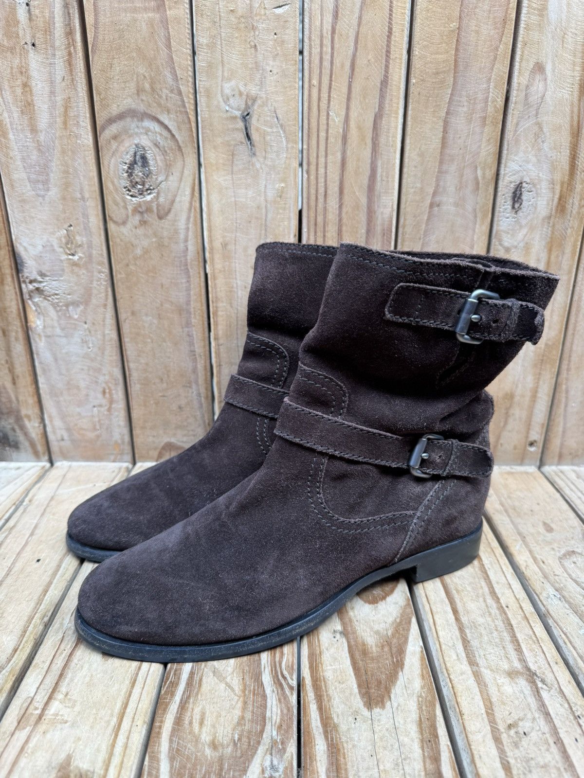 Prada PRADA brown suede strappy women’s boots EUR 41 US 11 UK 8 Size US 11 / IT 41 - 13 Thumbnail