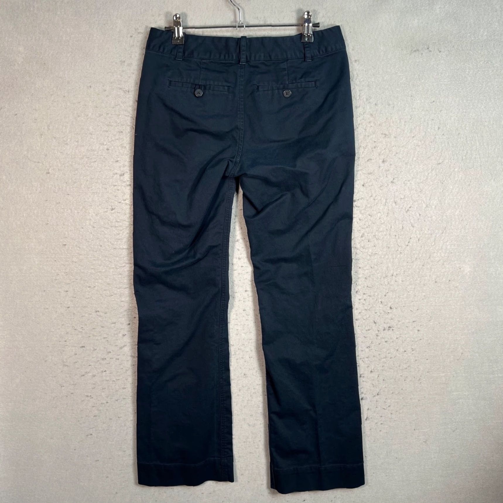 Banana Republic VINTAGE Banana Republic Womens Size 2P Petites Navy Blue Cotton Stretch Sailor Pants Size 26" / US 2 / IT 38 - 2 Thumbnail