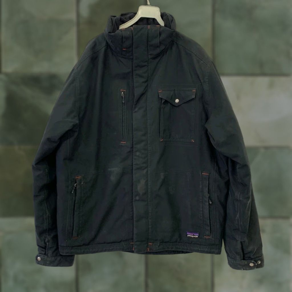 Patagonia Patagonia Jacket Mens Down Insulated Hooded Black M Outdoor 49 in Chest Old School 90s? Size US M / EU 48-50 / 2 - 1 Thumbnail