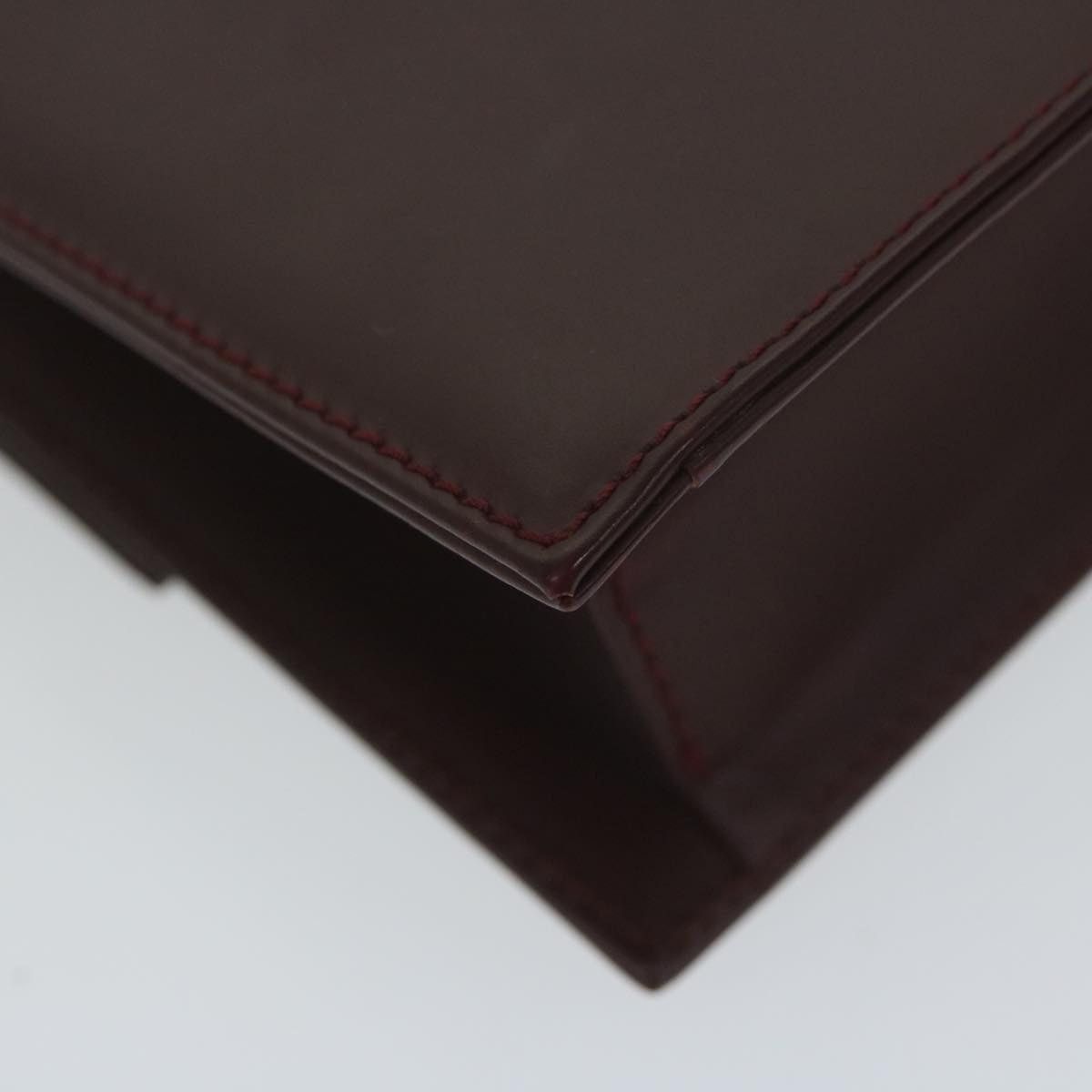 Salvatore Ferragamo Salvatore Ferragamo Gancini Shoulder Bag Leather Bordeaux Size ONE SIZE - 14 Thumbnail