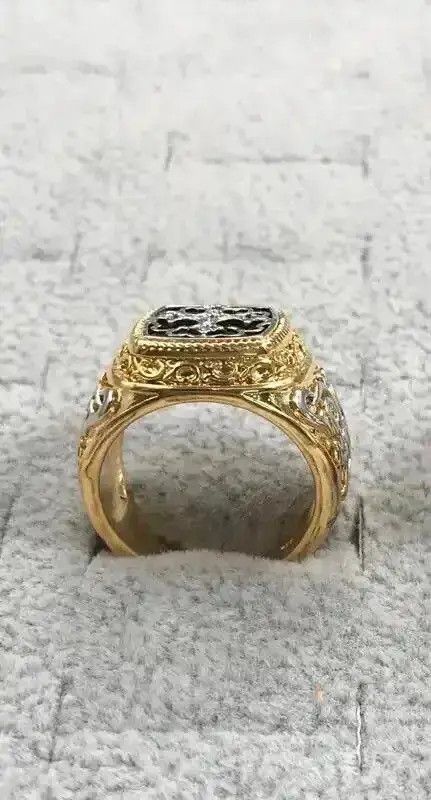 Jewelry × Vintage Punk Carved Pattern Rings Size ONE SIZE - 3 Thumbnail