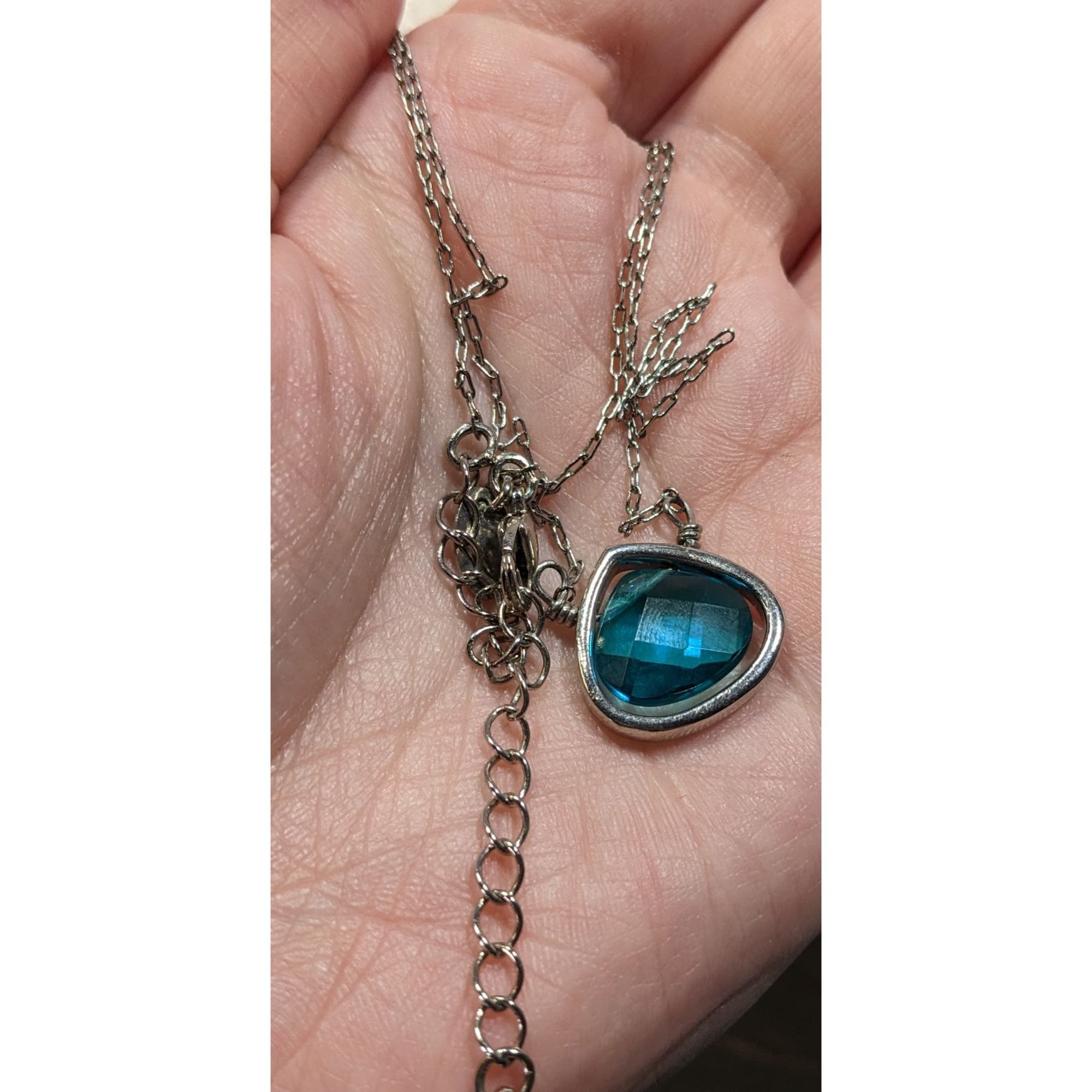 Other Vintage Lia Sophia Teardrop Aqua Necklace Size ONE SIZE - 4 Thumbnail