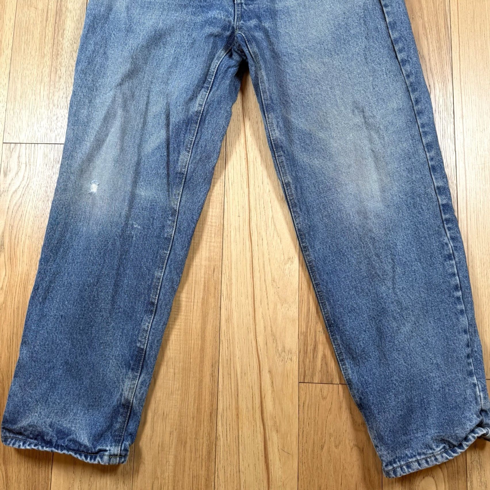 Vintage VINTAGE Cabela's Jeans Flannel Lined Blue Insulated 32x30 Mens Work Hunting Straight Jeans Size US 32 / EU 48 - 5 Thumbnail