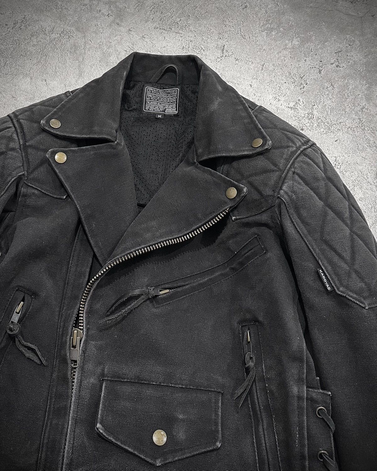 Kadoya Kadoya Diamond Cut Bikers Canvas Jacket Size US M / EU 48-50 / 2 - 3 Thumbnail