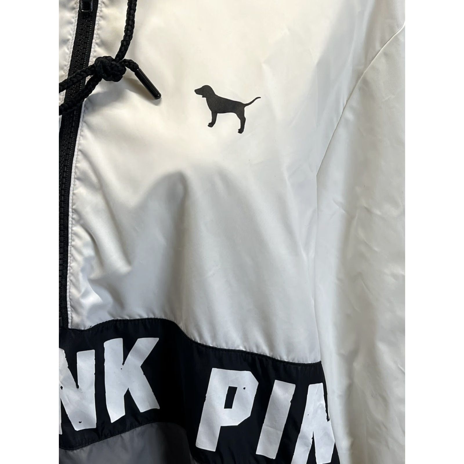 Victoria's Secret Victoria’s Secret Pink Windbreaker Rain Jacket Anorak Sz M L GUC Hood Pullover Size M / US 6-8 / IT 42-44 - 3 Thumbnail