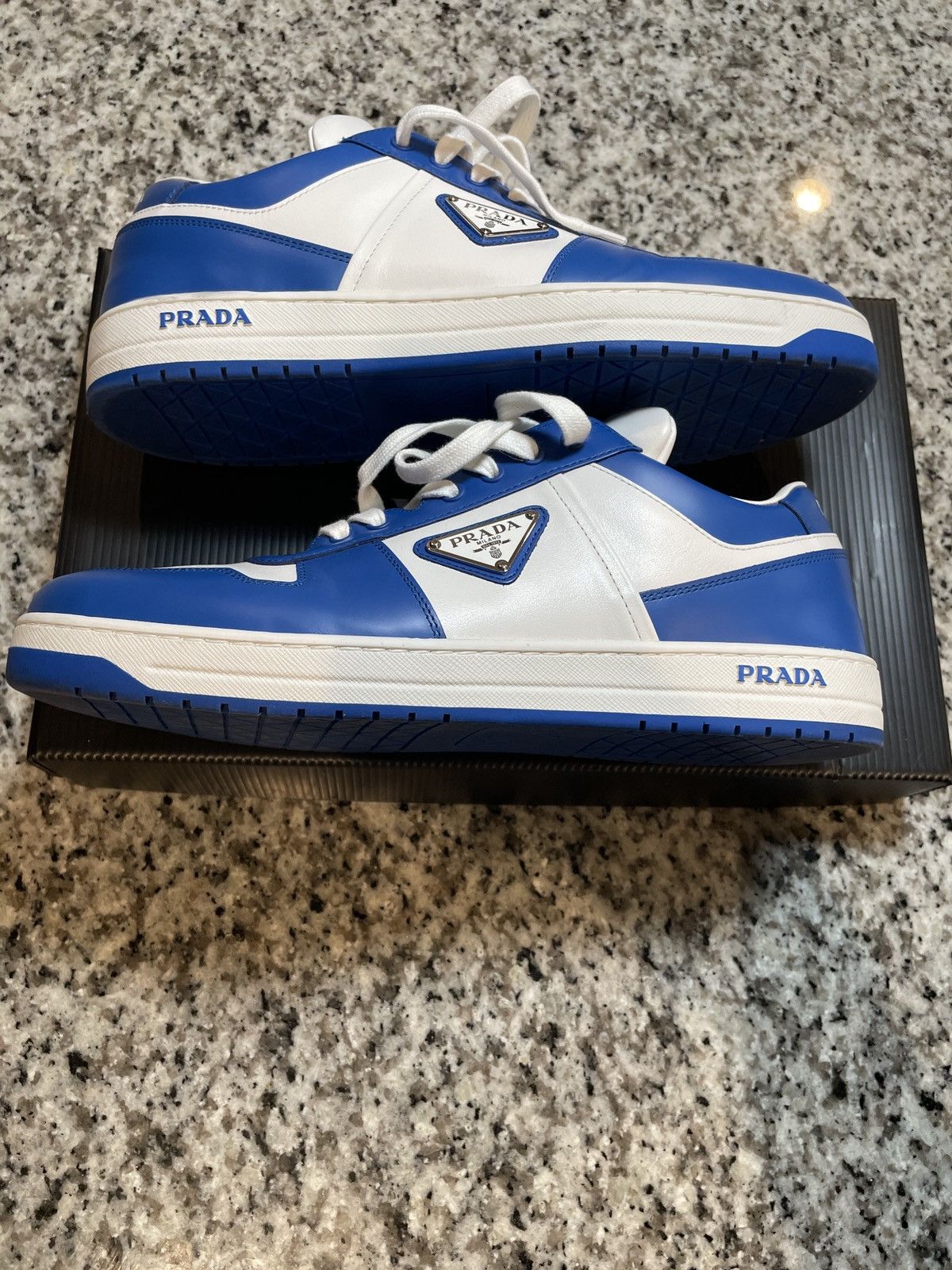 Prada Prada downtown leather “Colba Blue” Size US 9.5 / EU 42-43 - 1 Thumbnail