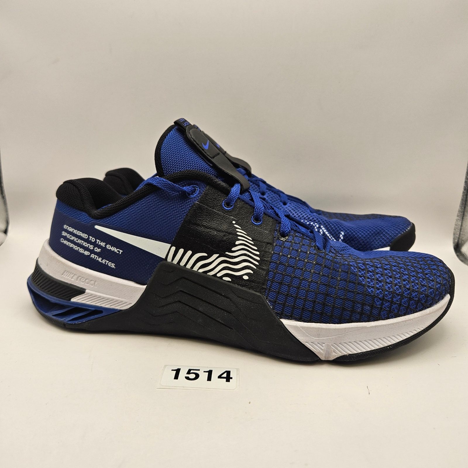 Nike NIKE MEN'S 9.5 METCON 8 OLD ROYAL BLUE WHITE BLACK RUNNING Size US 9.5 / EU 42-43 - 4 Thumbnail