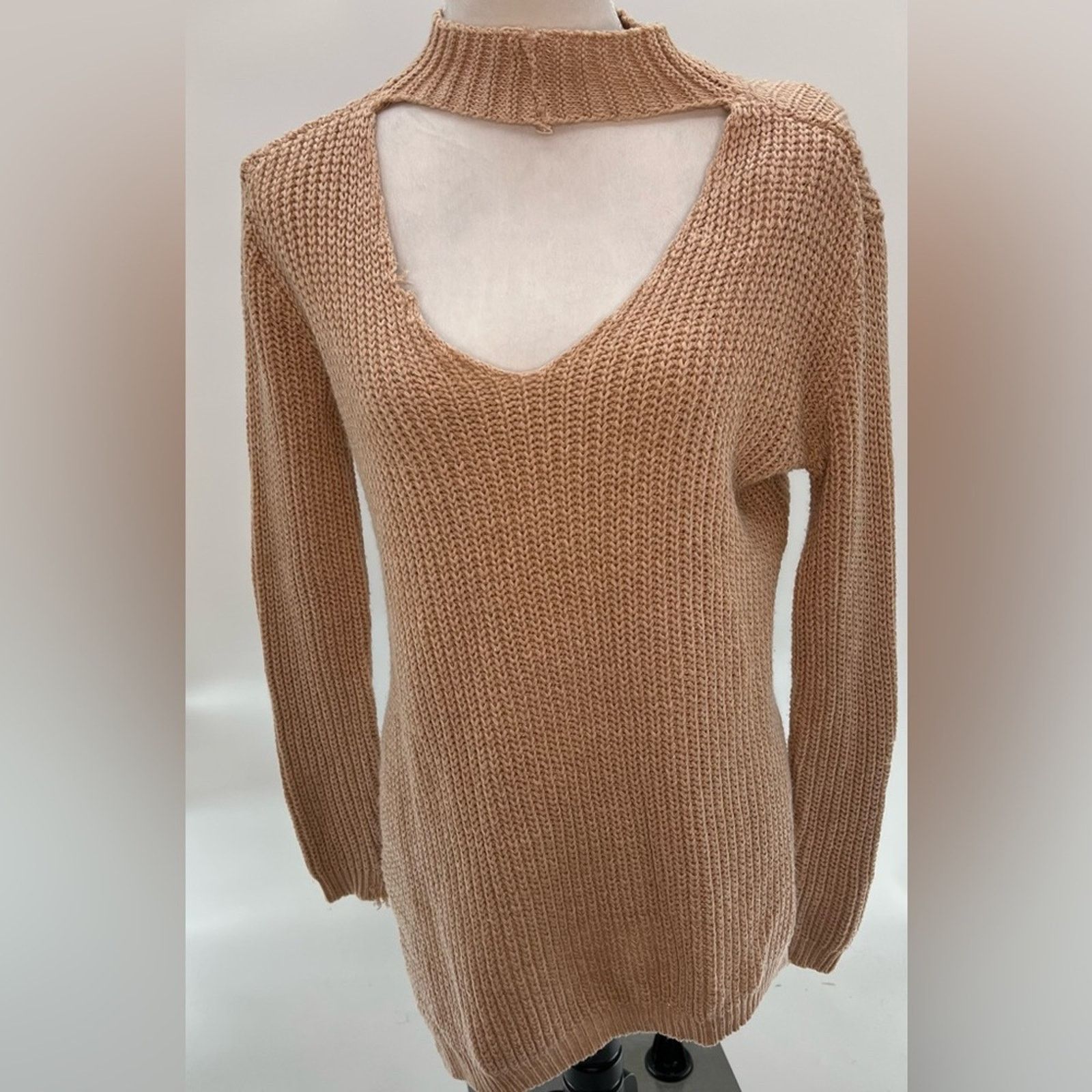 & Other Stories BOOHOO PLUS CHOKER SIDE SPLIT SWEATER Sz 12 Size XL / US 12-14 / IT 48-50 - 3 Thumbnail