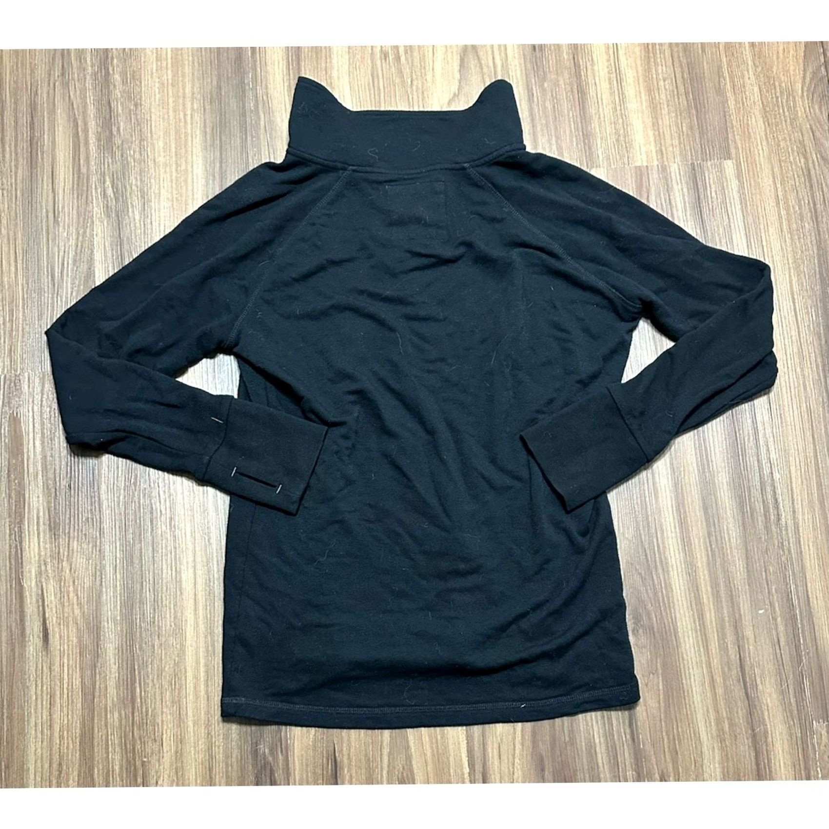 Vintage Free Fly Bamboo Fleece Sweater Men's Sz M Black Pullover Snap Button 1/4 Size US M / EU 48-50 / 2 - 7 Thumbnail