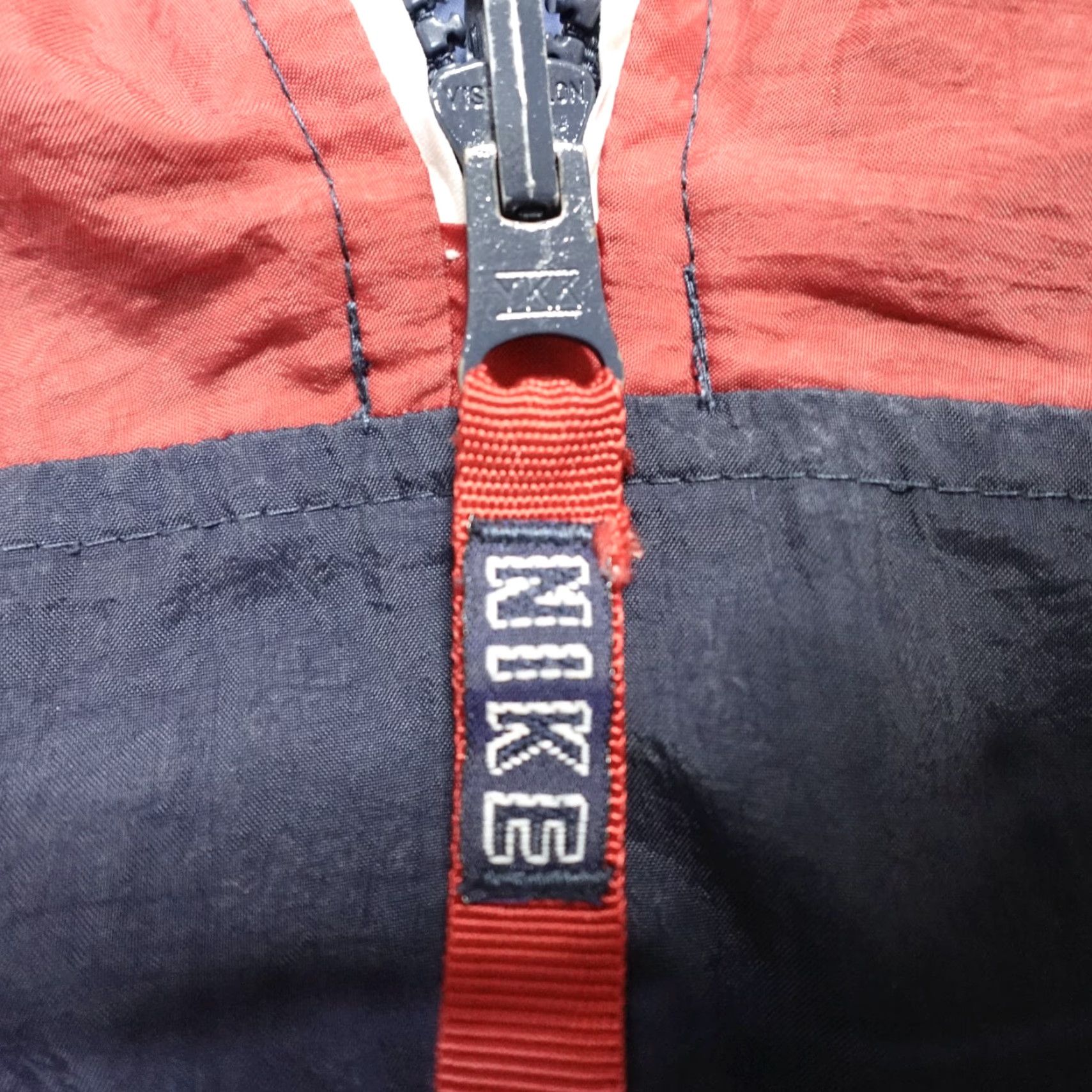 Nike VINTAGE Nike Womens Jacket XL Blue Windbreaker 1/4 Zip Reversible Raglan Size XL / US 12-14 / IT 48-50 - 2 Thumbnail