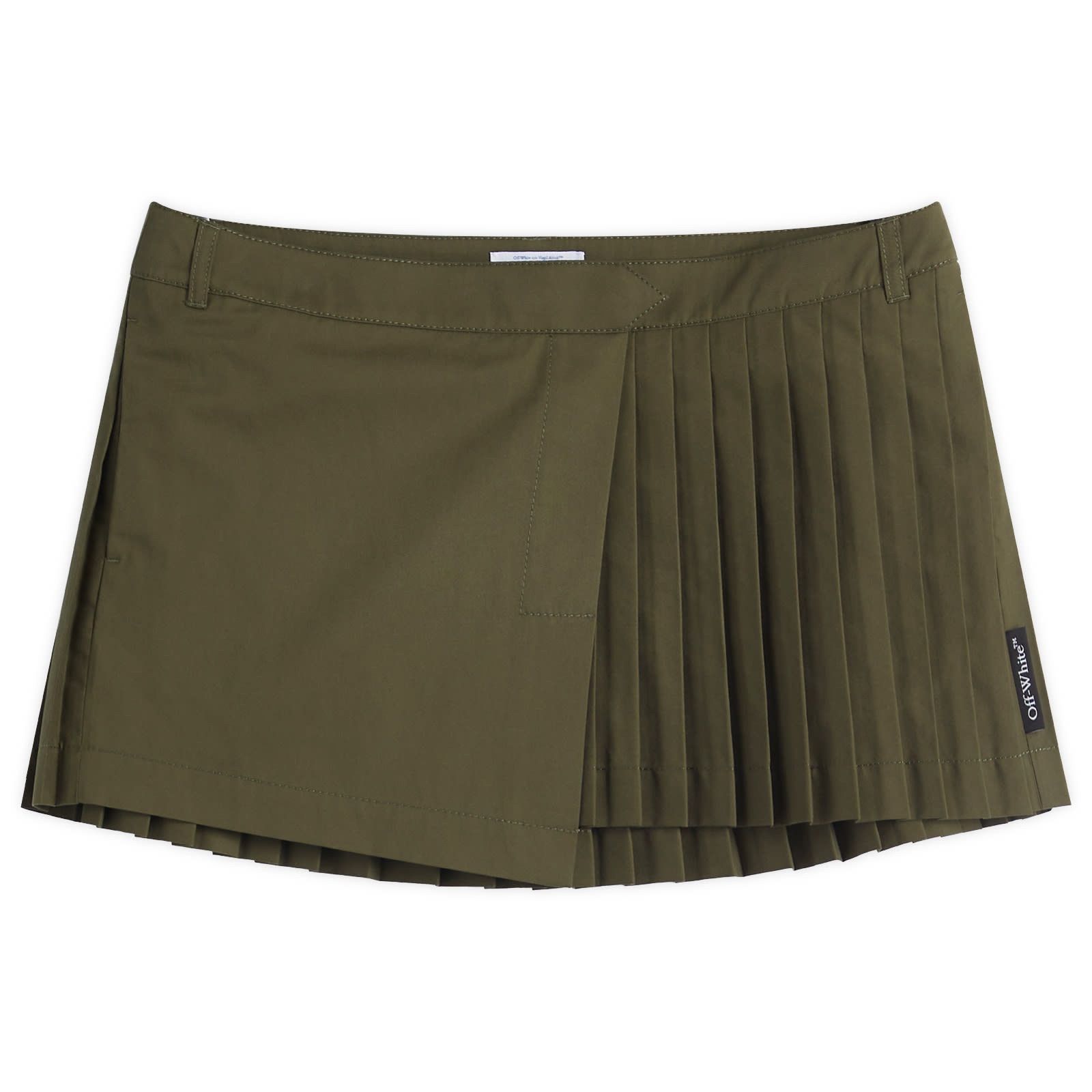 Off-White o1y1225 Mini Skirt in Military Green Size 26" / US 2 / IT 38 - 1 Thumbnail