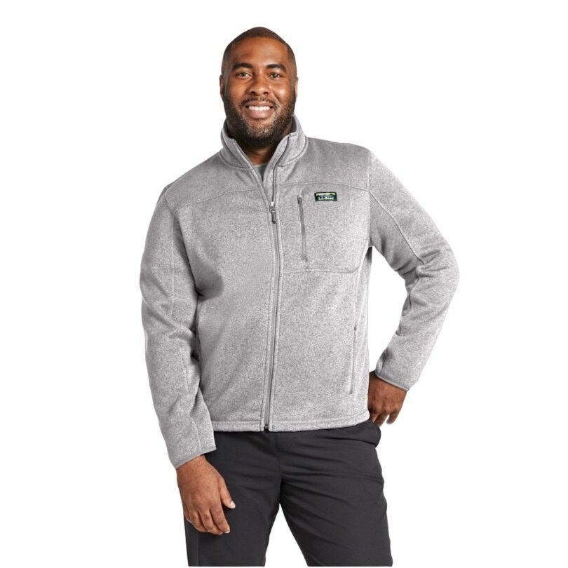 L.L. Bean L.L.Bean Sweater Fleece Full-Zip Jacket Tall Gray Charcoal Size US XXL / EU 58 / 5 - 8 Thumbnail