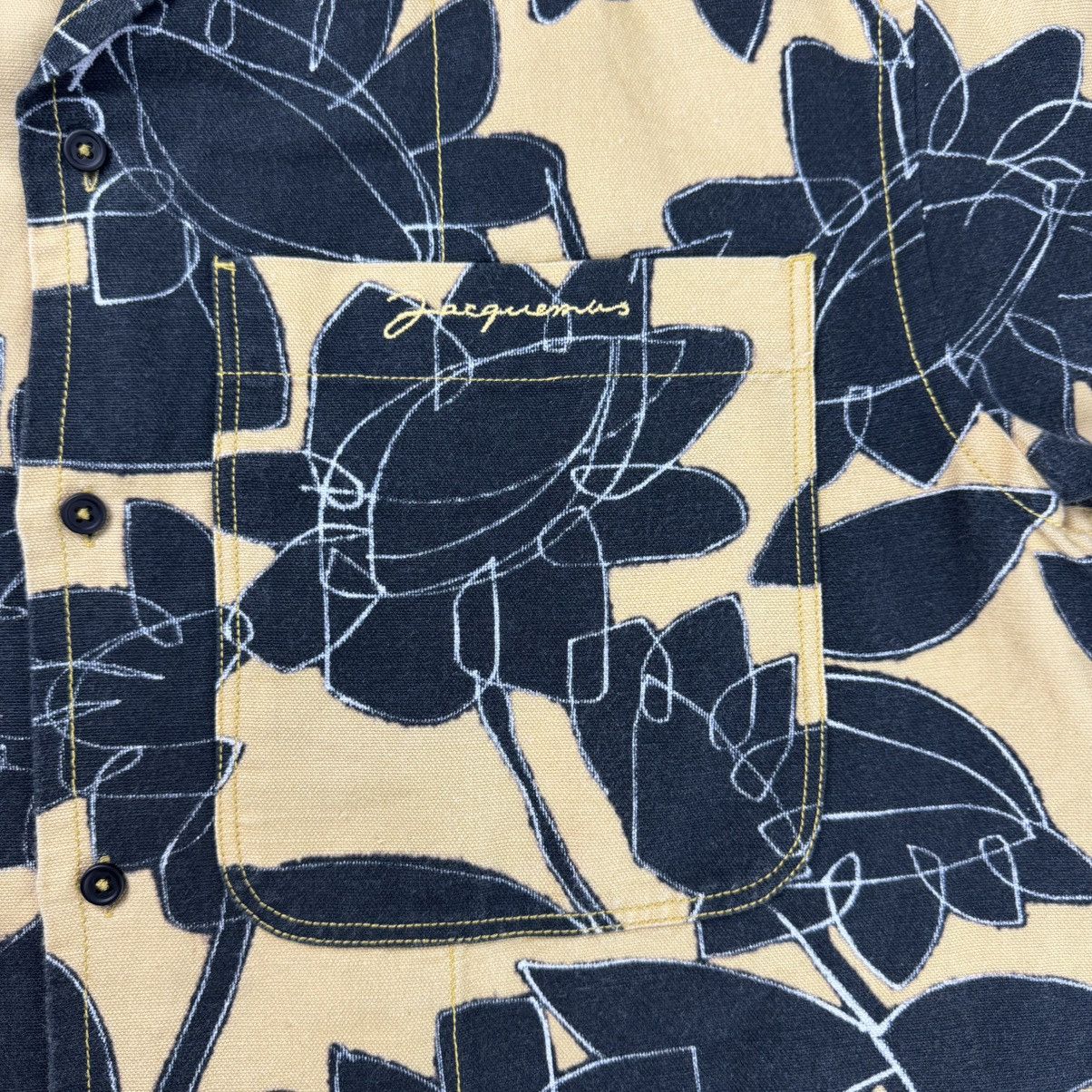 Jacquemus Jacquemus - Jean Camp Collar Printed Blended Shirt Size US S / EU 44-46 / 1 - 6 Thumbnail