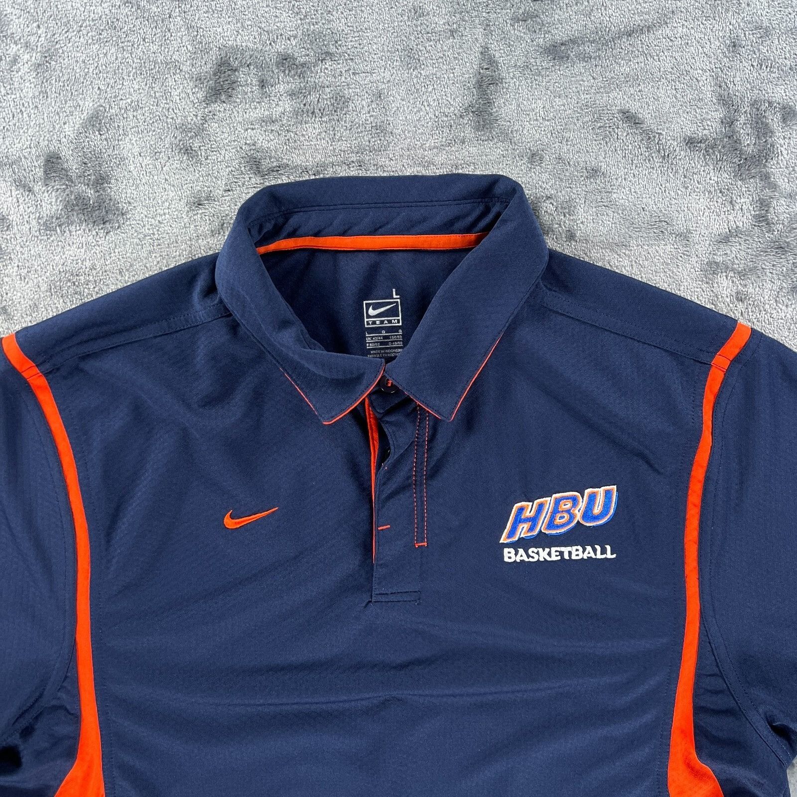 Nike Nike Team Basketball Polo Shirt Men L Houston Christian Husk Size US L / EU 52-54 / 3 - 3 Thumbnail