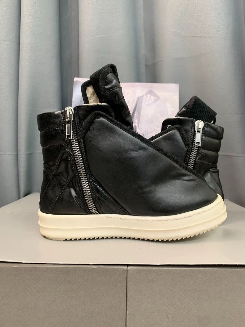 Rick Owens Rick Owens Black leather fashion witch boots with white so Size US 6 / IT 36 - 5 Thumbnail