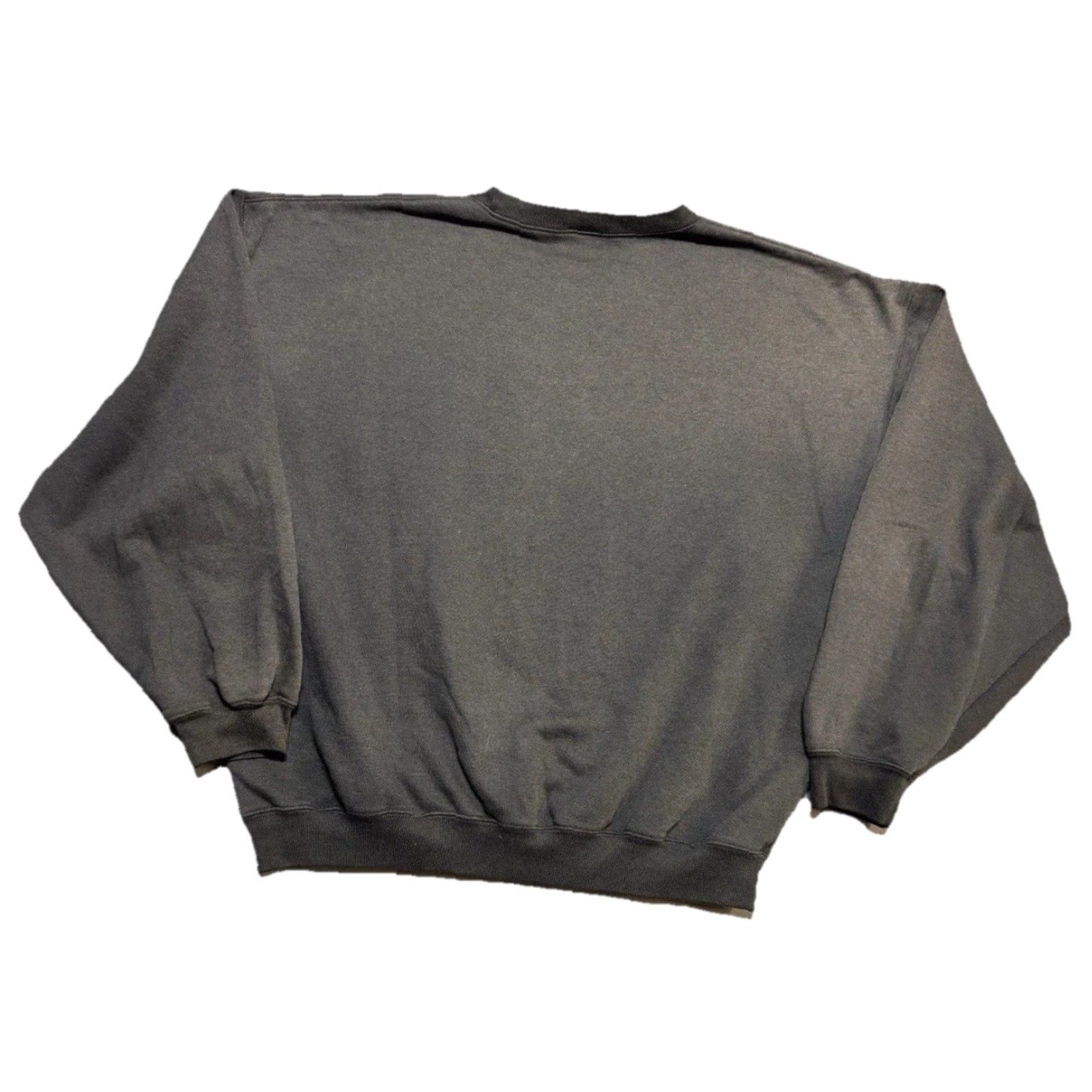 Old Navy VINTAGE Old Navy Sweatshirt Mens XL Black Gray Crewneck Grunge Thick Cotton Pullover Long Sleeve Solid 2000s Size US XL / EU 56 / 4 - 2 Thumbnail
