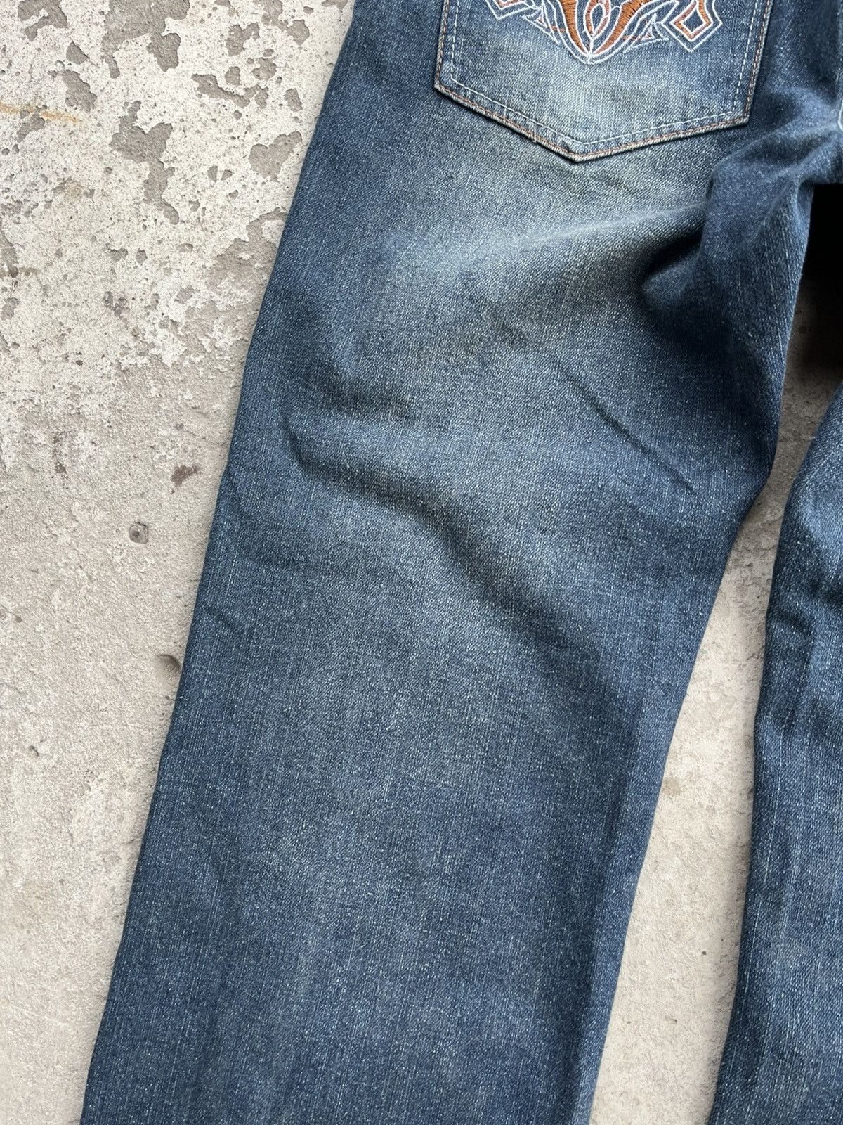 20471120 × If Six Was Nine × Le Grande Bleu (L.G.B.) Vintage Faded Distressed Denim Jeans like Junya Watanabe Y2K Size US 32 / EU 48 - 14 Thumbnail