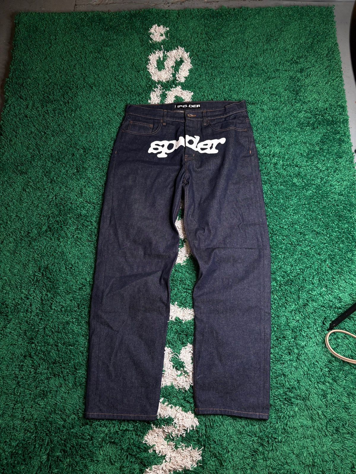 Sp5der Sp5der Dark Wash Logo Jeans Size 34 Size US 34 / EU 50 - 1 Thumbnail