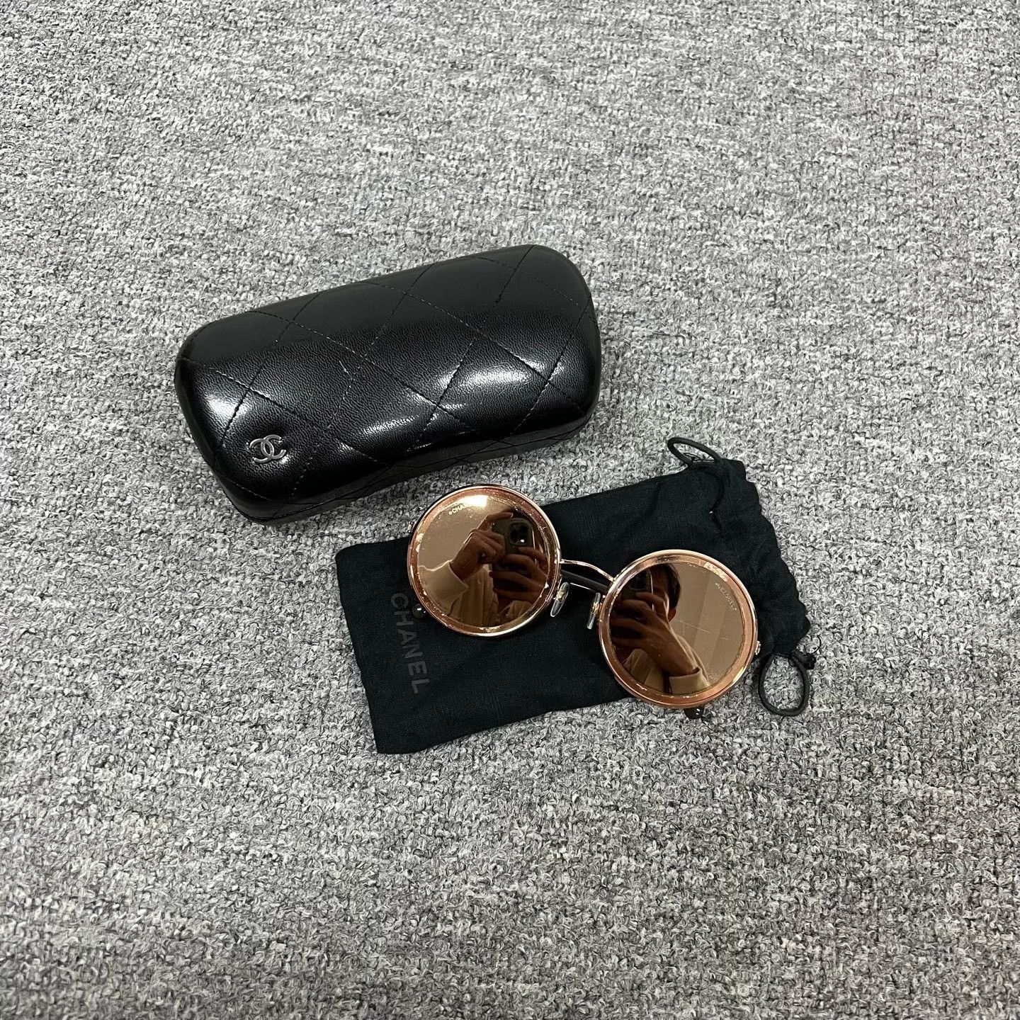 Chanel Chanel Vintage Round Sunglasses Size ONE SIZE - 1 Thumbnail