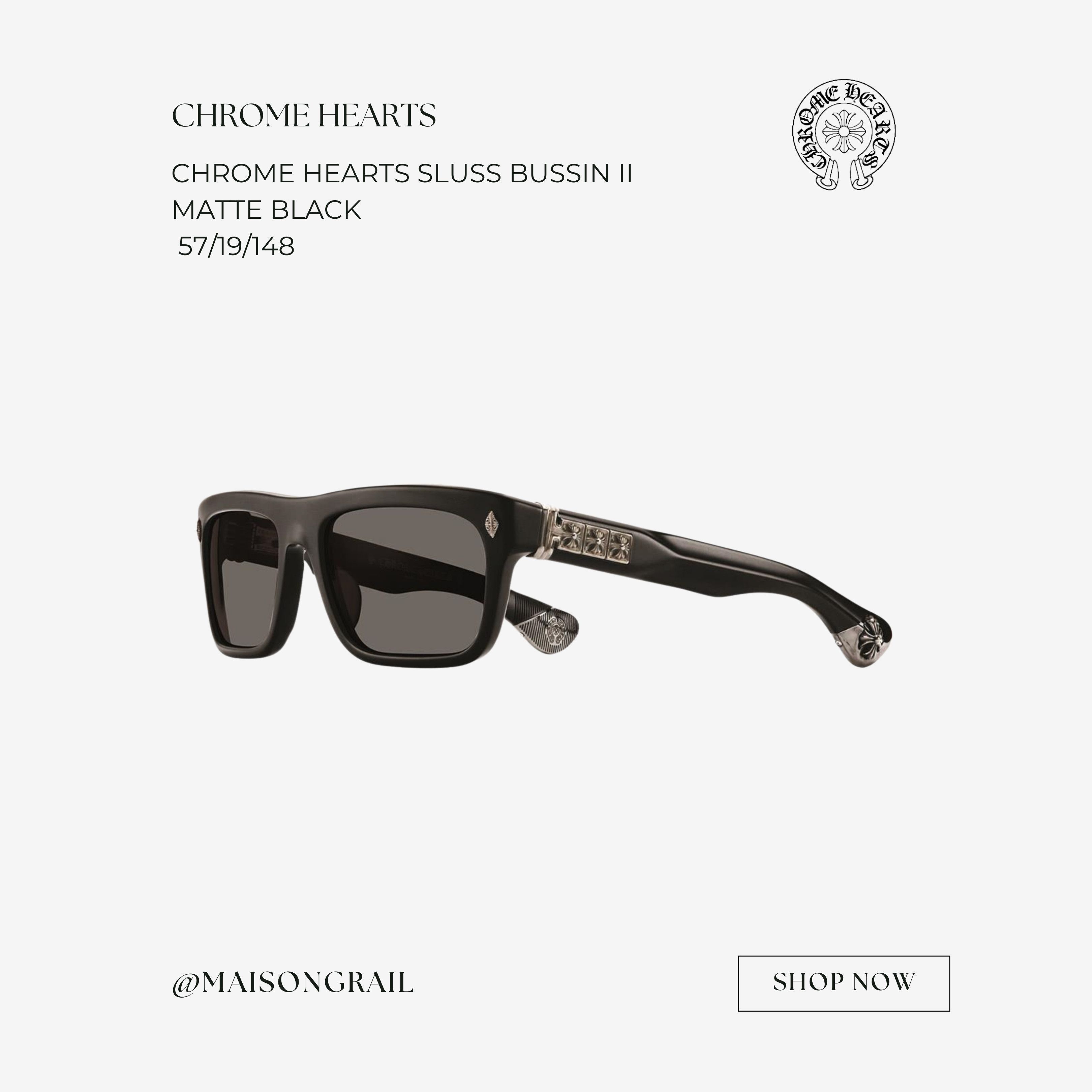 Chrome Hearts CHROME HEARTS SLUSS BUSSIN II SUNGLASSES Size ONE SIZE - 1 Thumbnail