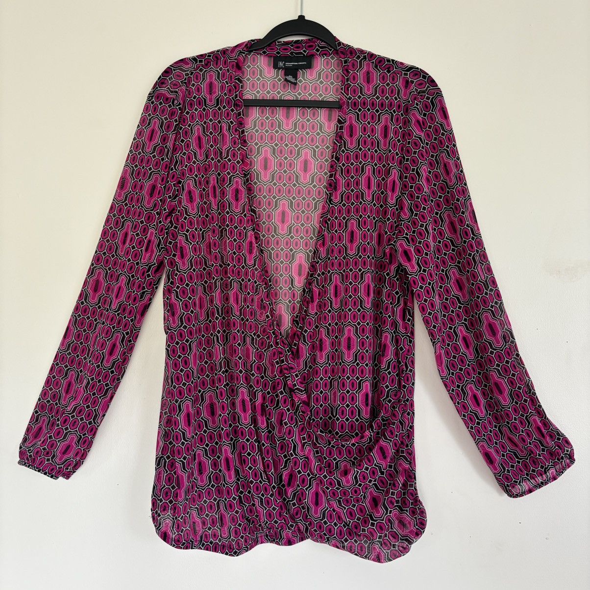 I.N.C Funky y2k INC sheer wrap top Size XXL / US 16-18 / IT 52-54 - 1 Thumbnail