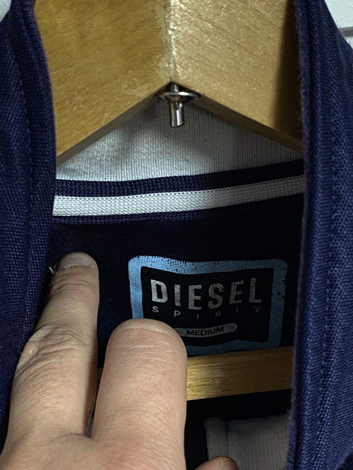 Diesel × Vintage 🩵 Vintage Zip Up Diesel Track Light Jacket Size US M / EU 48-50 / 2 - 4 Thumbnail