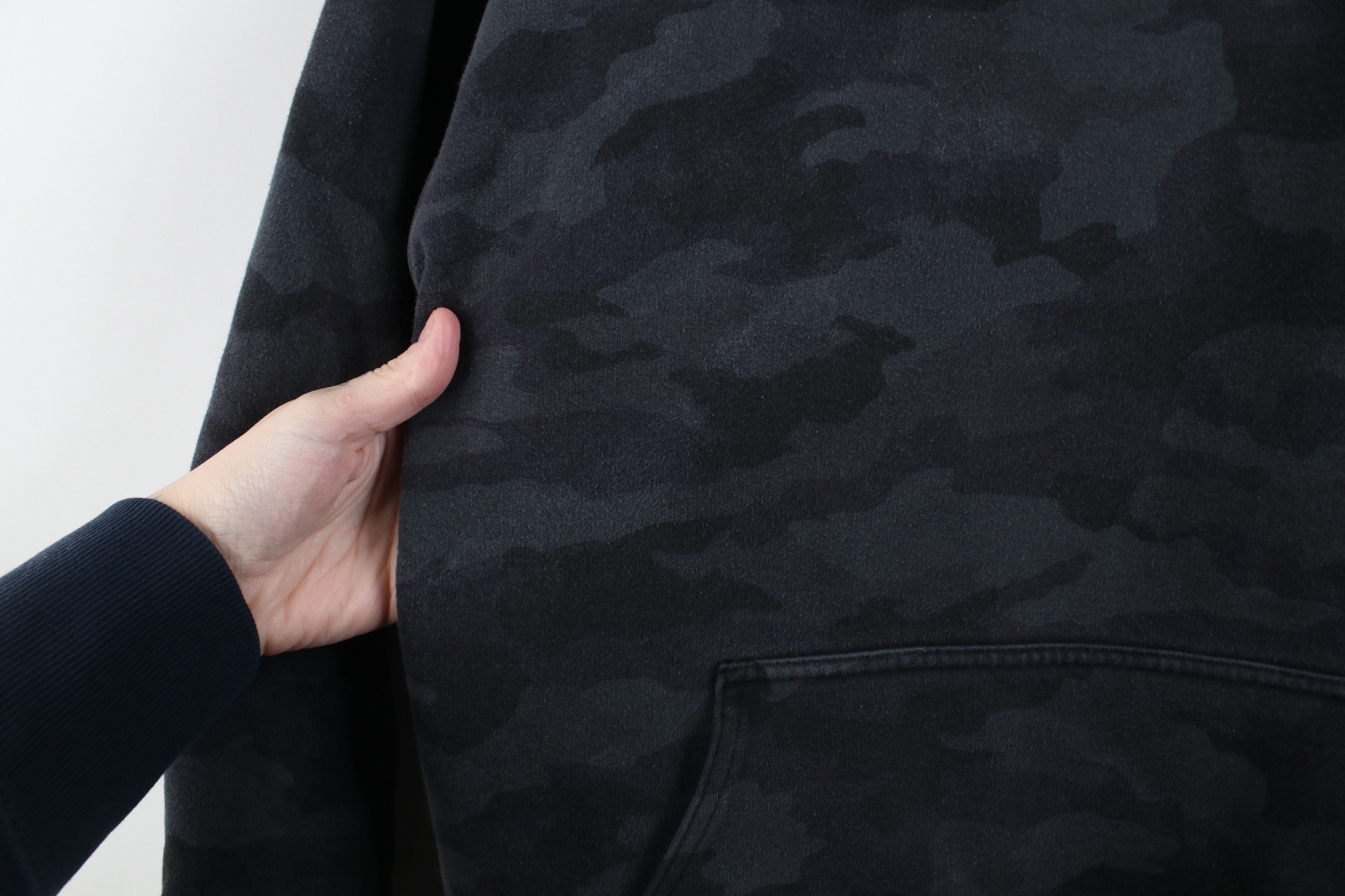 Lululemon Lululemon Yours Gym Yoga Hoodie Sweatshirt Gray Camouflage Size L / US 10 / IT 46 - 7 Thumbnail