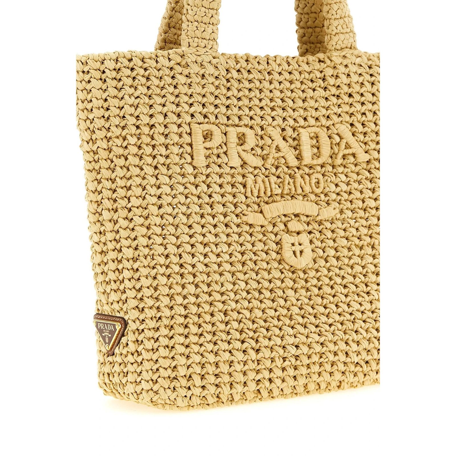 Prada PRADA $1700 Crochet Natural Tote Bag New & Authentic Size ONE SIZE - 3 Thumbnail
