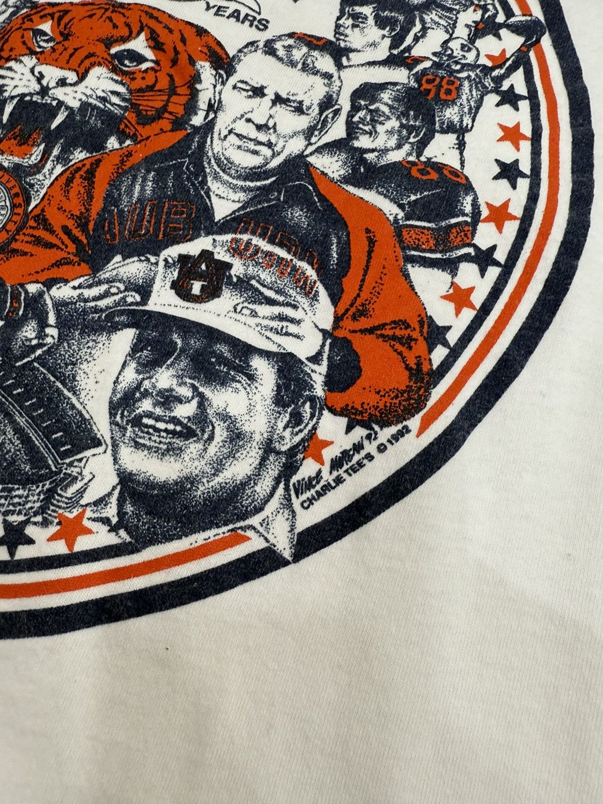 All Sport 90s Auburn Football “100 Year Anniversary” College Tshirt Size US XL / EU 56 / 4 - 3 Thumbnail