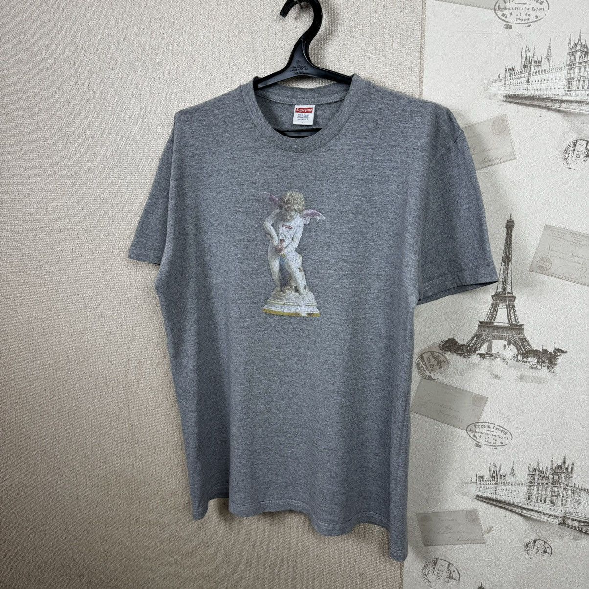 Supreme Supreme T shirt Cupid Tee SS19 Grey L Streetwear Size US L / EU 52-54 / 3 - 3 Thumbnail