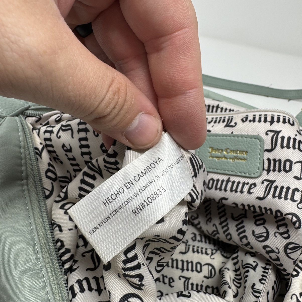 Juicy Couture Juicy Couture Light Green Nylon Double Handle Bag Size ONE SIZE - 16 Thumbnail