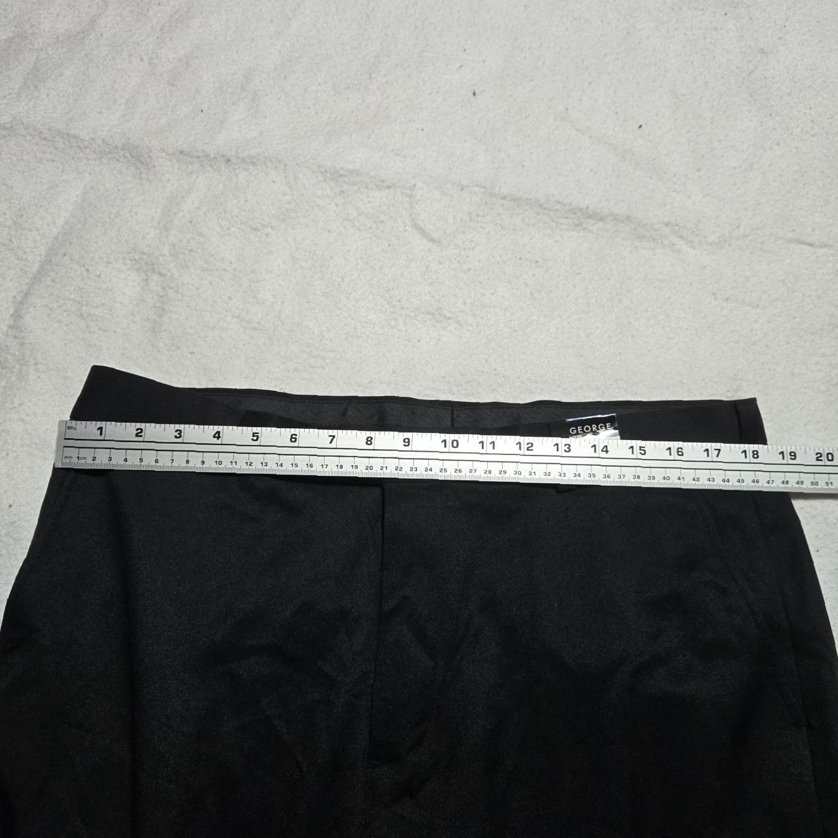 George George Pants Flat Front Black 36x30 Dress Regular Men’s Condensed Size US 36 / EU 52 - 5 Thumbnail