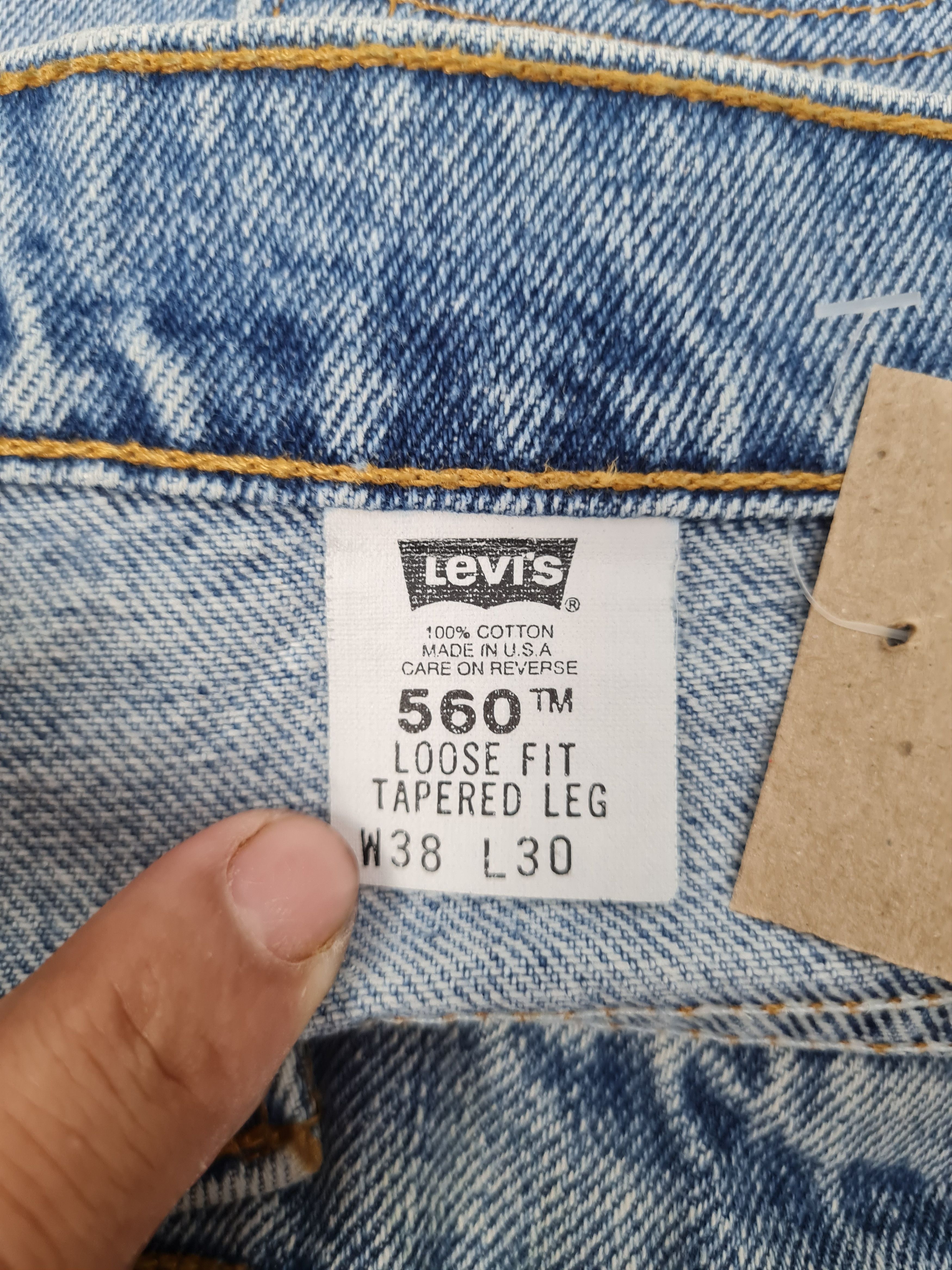 Levi's Vintage Clothing Vintage 90's LEVIS Light Blue Stain Jeans L0352 Size 34X33 Size US 34 / EU 50 - 13 Thumbnail