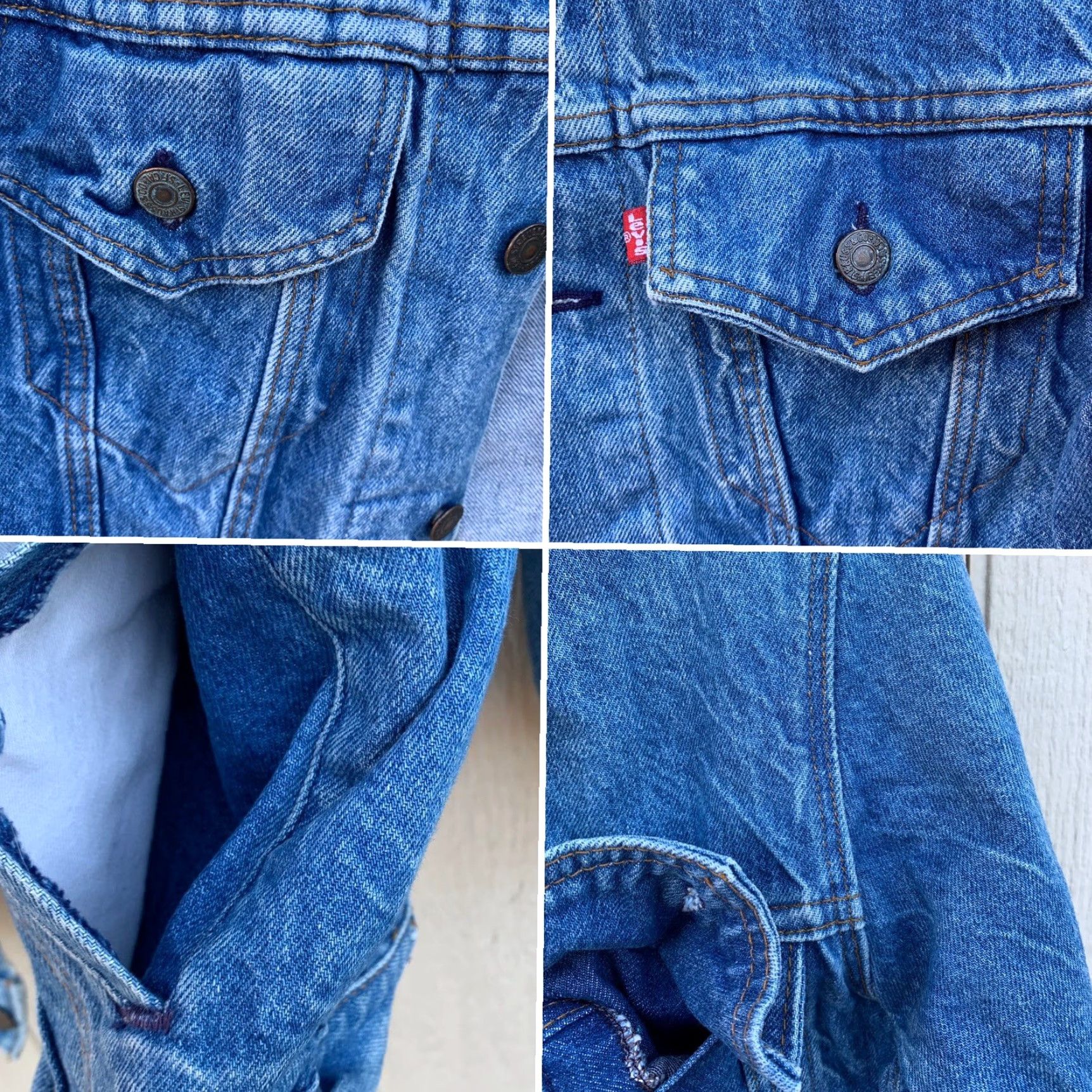 Vintage VINTAGE Levis Denim Jacket Trucker Jean Jacket 71506 0214 Made in USA 44L Blue Men Jacket Western Rockabilly Trucker Workwear Casual Vintage Yes Size US 44 / EU 60 - 6 Thumbnail