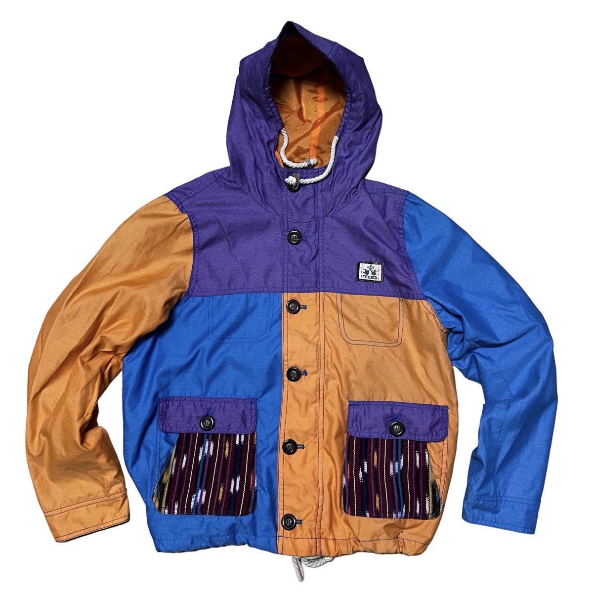 Japanese Brand Titicaca Colour Block Jacket Size US L / EU 52-54 / 3 - 1 Thumbnail