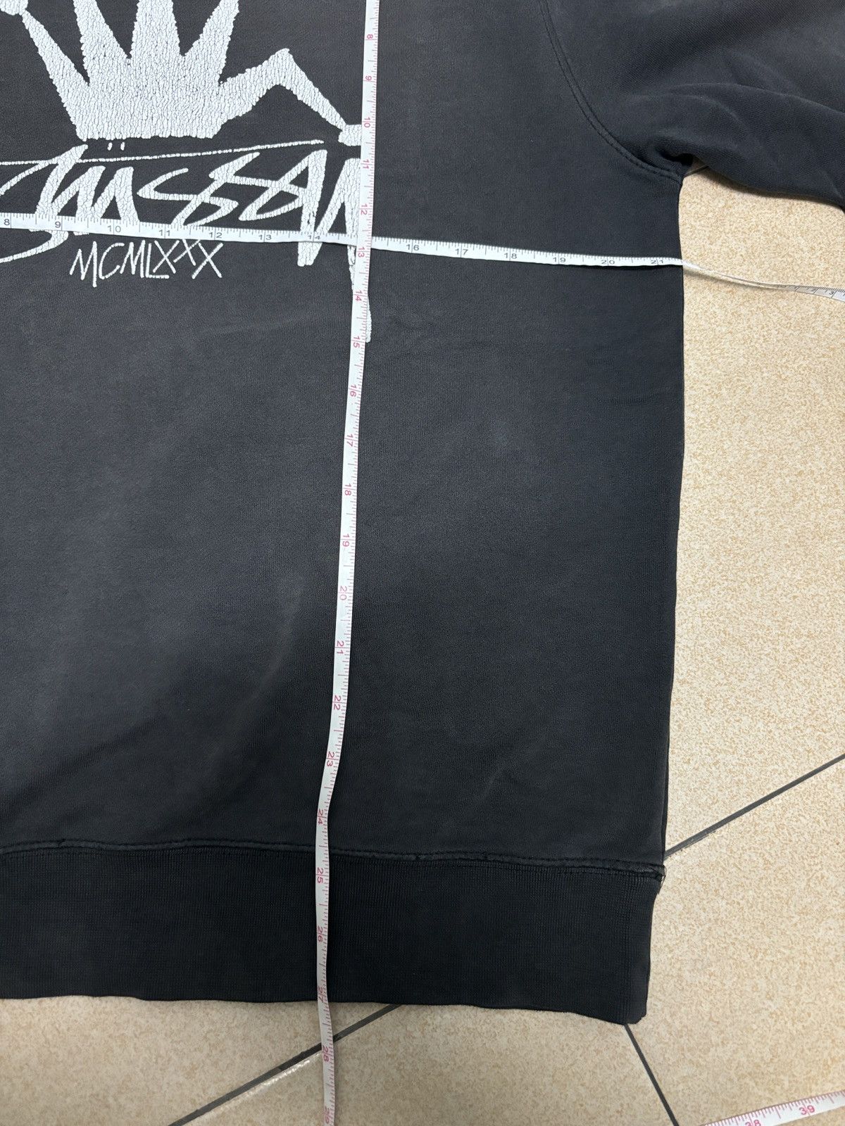 Stussy Vintage 90's Stussy Crown Beautiful Sunfaded Sweatshirt Size US M / EU 48-50 / 2 - 9 Thumbnail