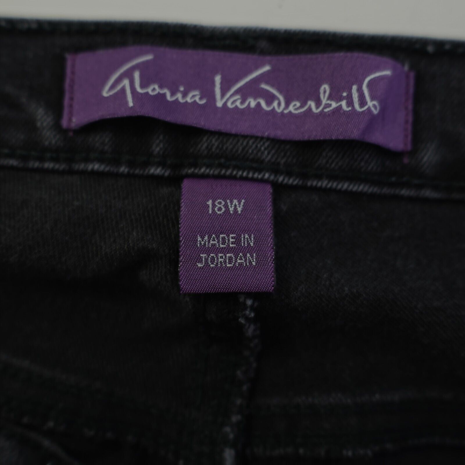 Gloria Vanderbilt Gloria Vanderbilt Amanda Bootcut Black Denim 18W 40/31 High Size 36" / US 14 / IT 50 - 7 Thumbnail