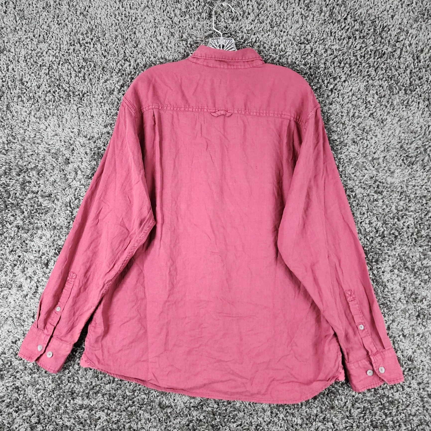 Tommy Bahama VINTAGE Tommy Bahama Shirt Mens Red Long Sleeve Button-Up Size L Size US L / EU 52-54 / 3 - 7 Thumbnail