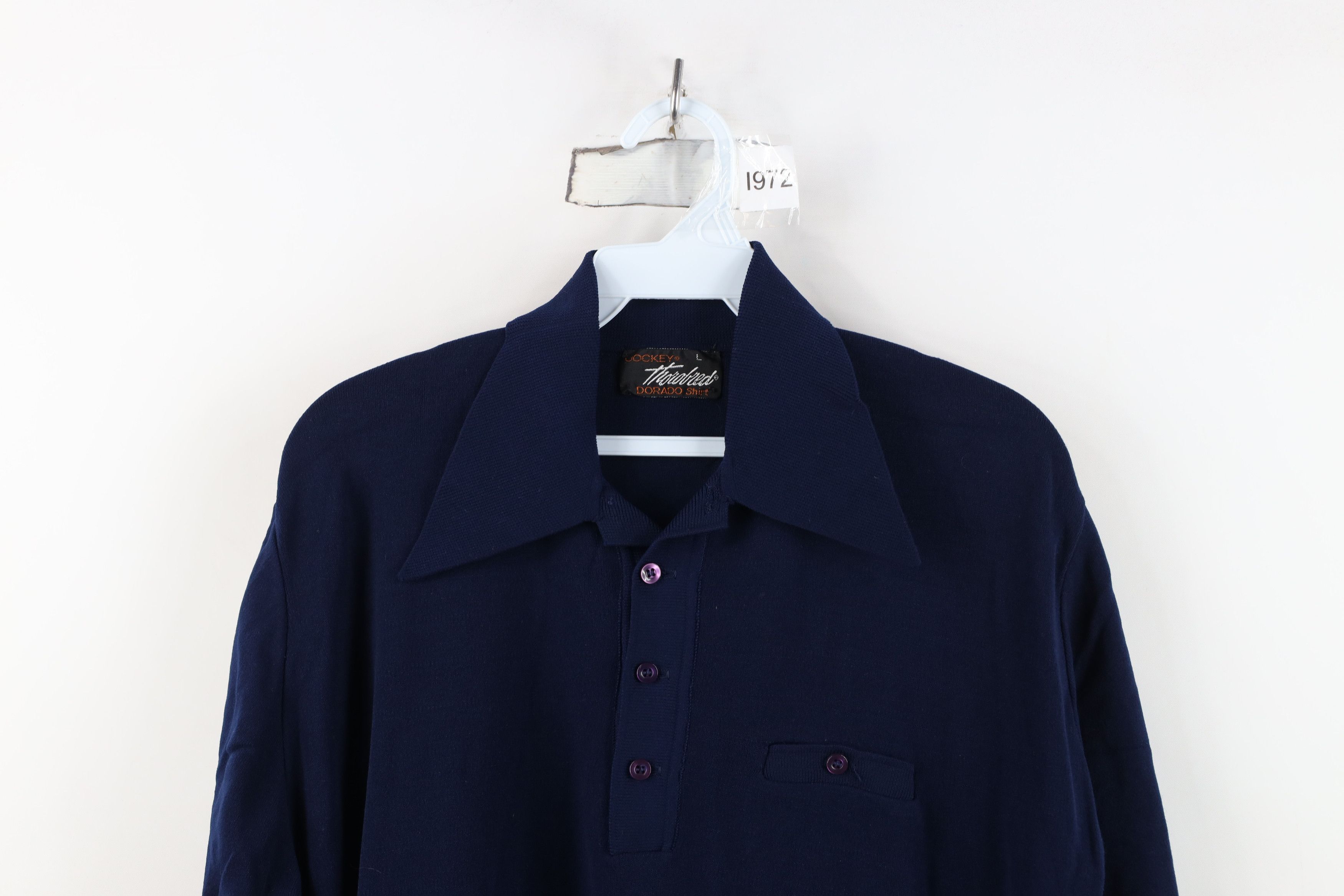 Vintage Vintage 60s 70s Streetwear Knit Short Sleeve Polo Shirt USA Size US L / EU 52-54 / 3 - 2 Thumbnail