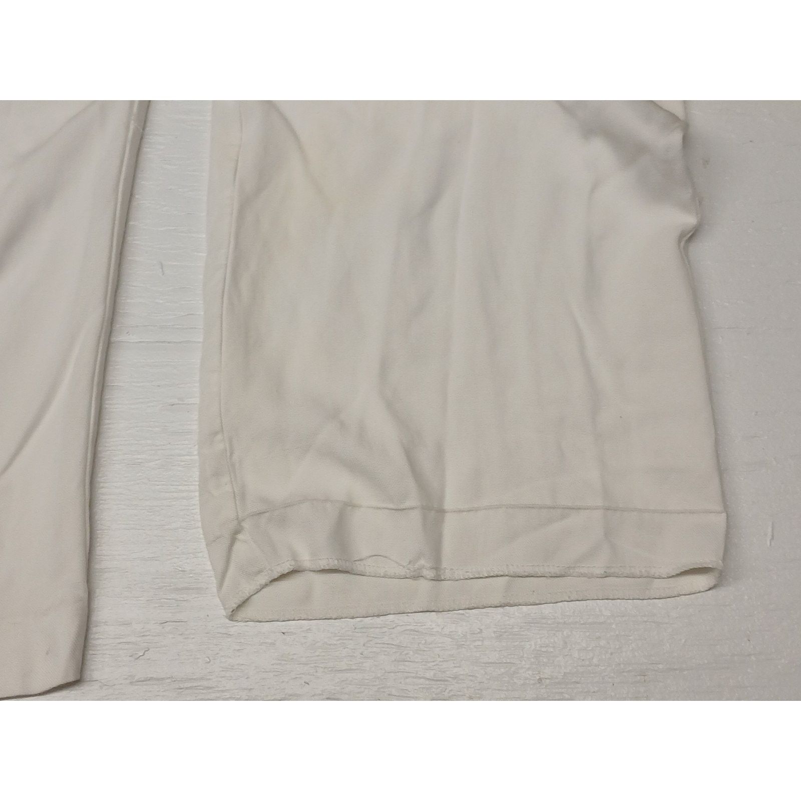 Worthington Worthington (Small) Wide Leg White Relaxed Loose Pants Size 28" / US 6 / IT 42 - 3 Thumbnail