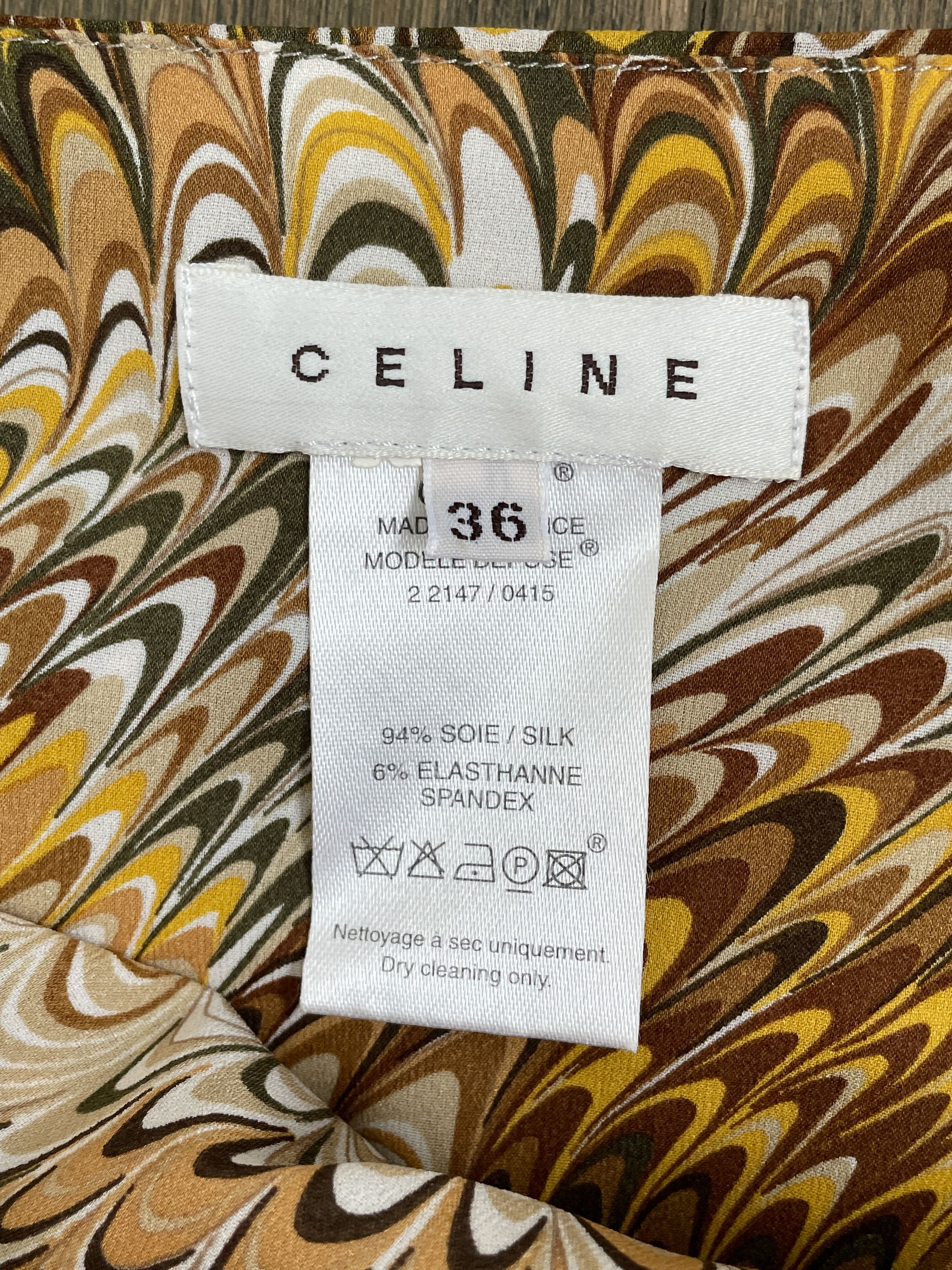 Celine Celine silk skirt Size 26" / US 2 / IT 38 - 7 Thumbnail