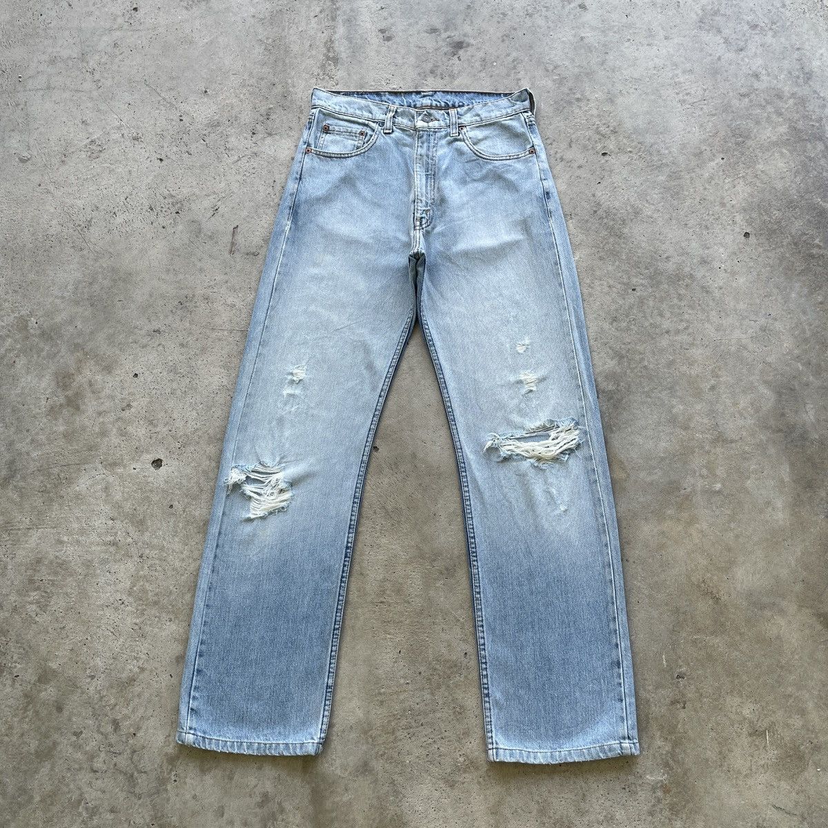 Jean × Levi's × Vintage Vintage Levi’s Distressed Jeans Faded Pants Denim W30x31 Size US 30 / EU 46 - 1 Thumbnail